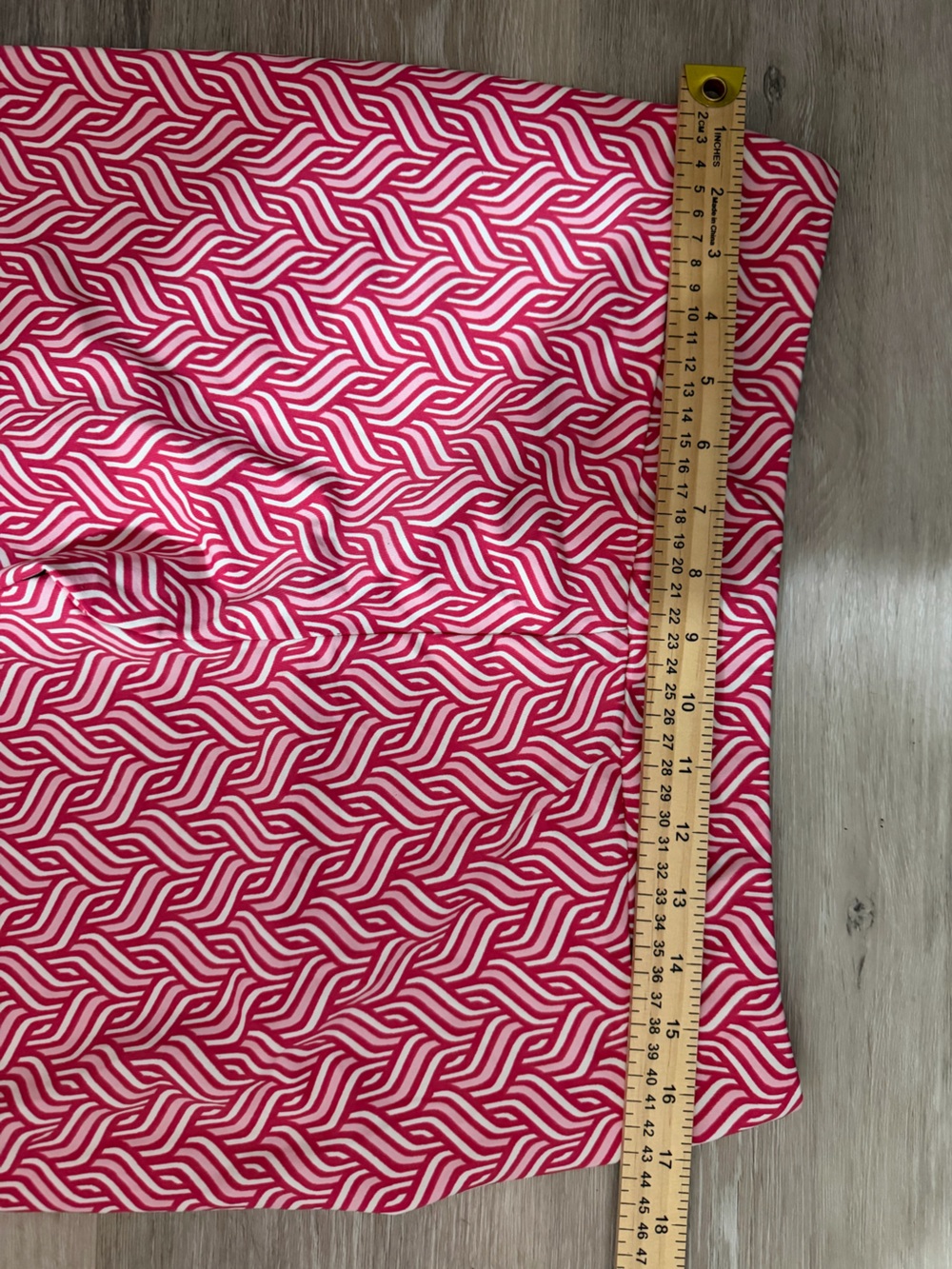 J. McLaughlin Pink and White Geometric Print Leggings Pull On Size M - Picture 5 of 7